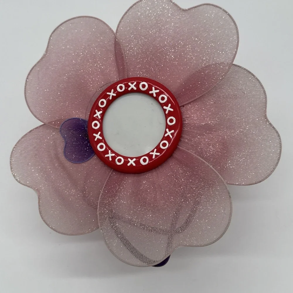 Burnes Of Boston Picture Frame Top Flower On Heart Spring Stand Hang Or Table